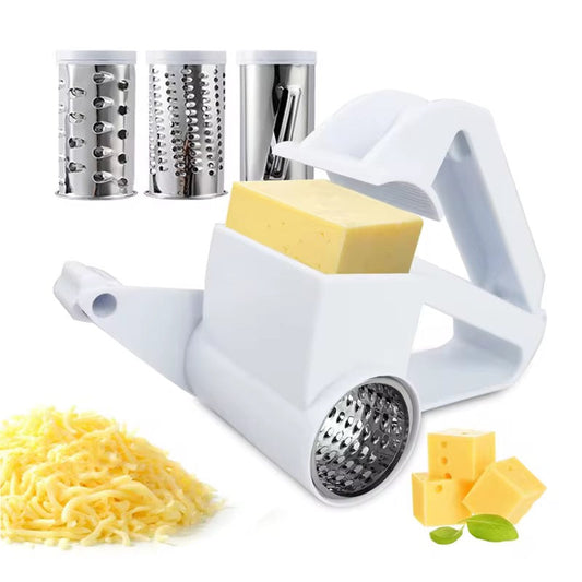 Plastic Rotary Cheese Grater handheld hard cheese chocalate nuts greater kitchen tool