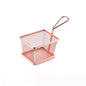 Mini Square Fry Serving Basket-Golden (FBM-108G)