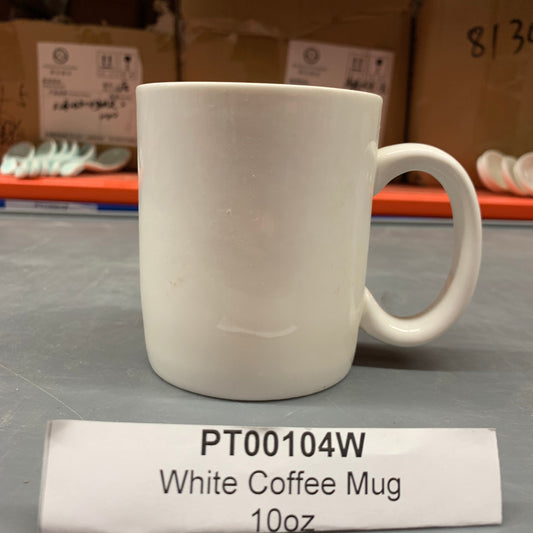 White Coffee Mug, 10 oz