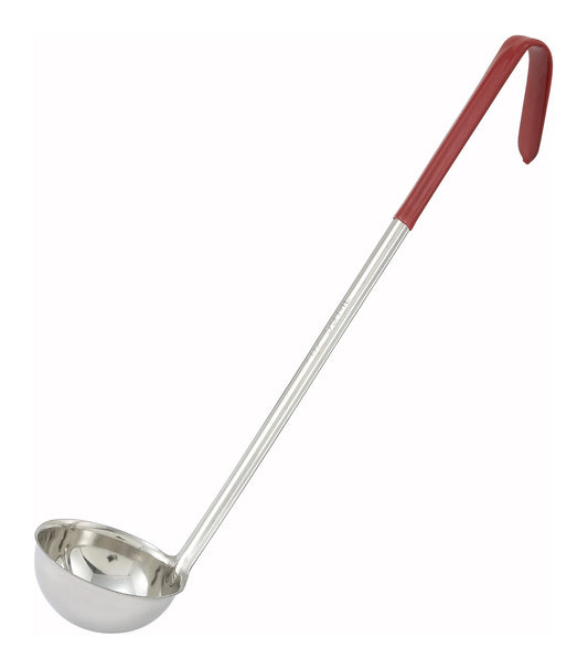 LDC-2 - 2oz, Ladle, One-piece, Red, S/S