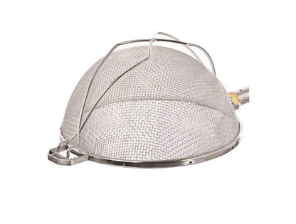 MST-14D - 14" Reinforced Double Mesh Strainer with Round Handle